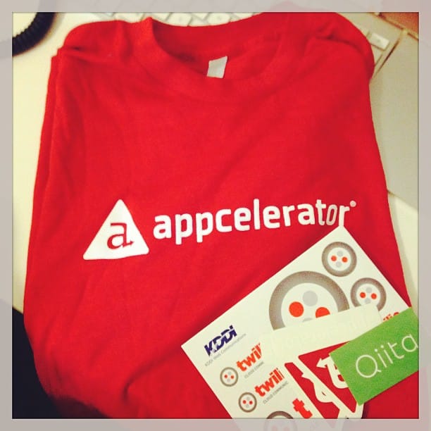 Titaniumもくもく会にてTシャツを頂きました